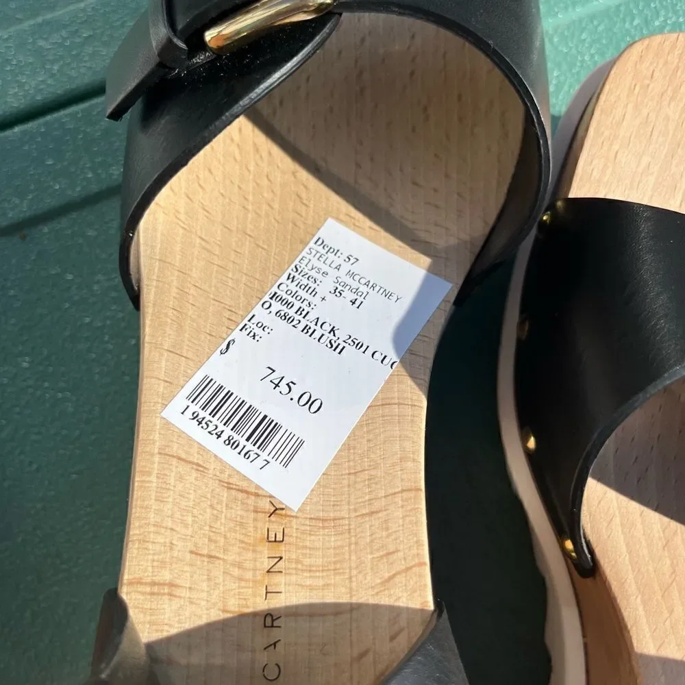 Stella McCartney Elyse Wedge Platform Sandals NWT